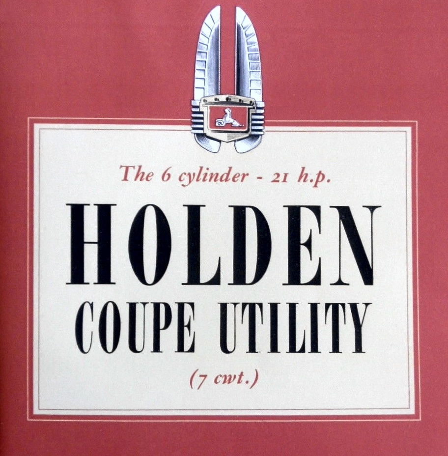 1952 48/215 Holden Ute Brochure